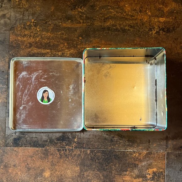 LUSH "It's Christmas Deer" Empty Square Tin for Gifting, Storage or Display #1 - Picture 3 of 3